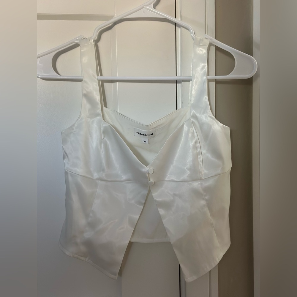 Revolve Superdown Top White XS